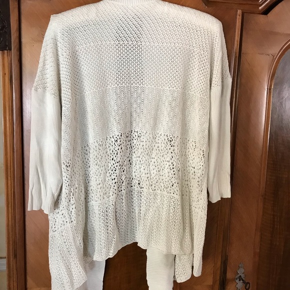 Loose knit open jacket Silk open knit design - Picture 5 of 5